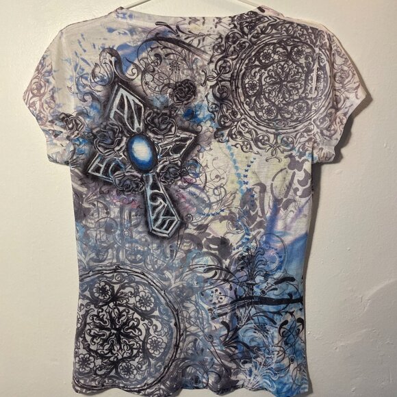 JO & CO Blue design T-Shirt - Picture 2 of 4